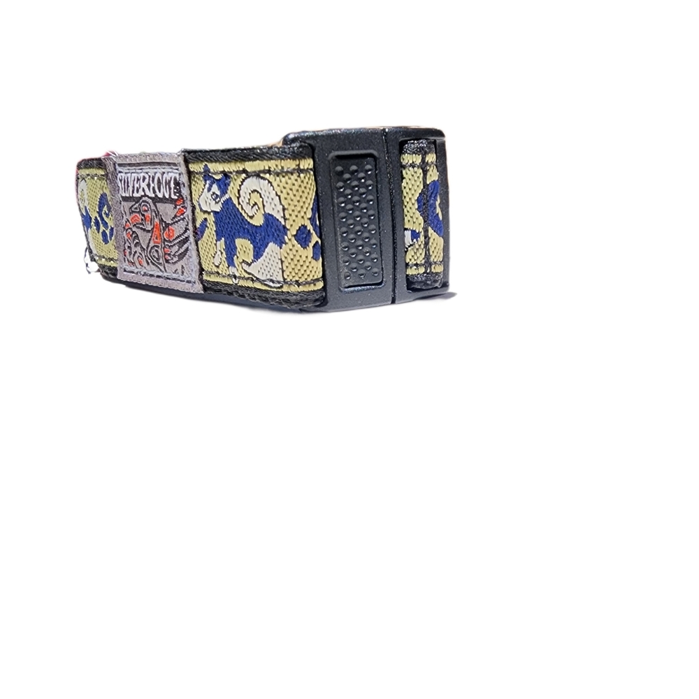 Silverfoot Nylon Watch Band Sports Style Wrap Dog Green & Blue NWOT - Picture 2 of 3